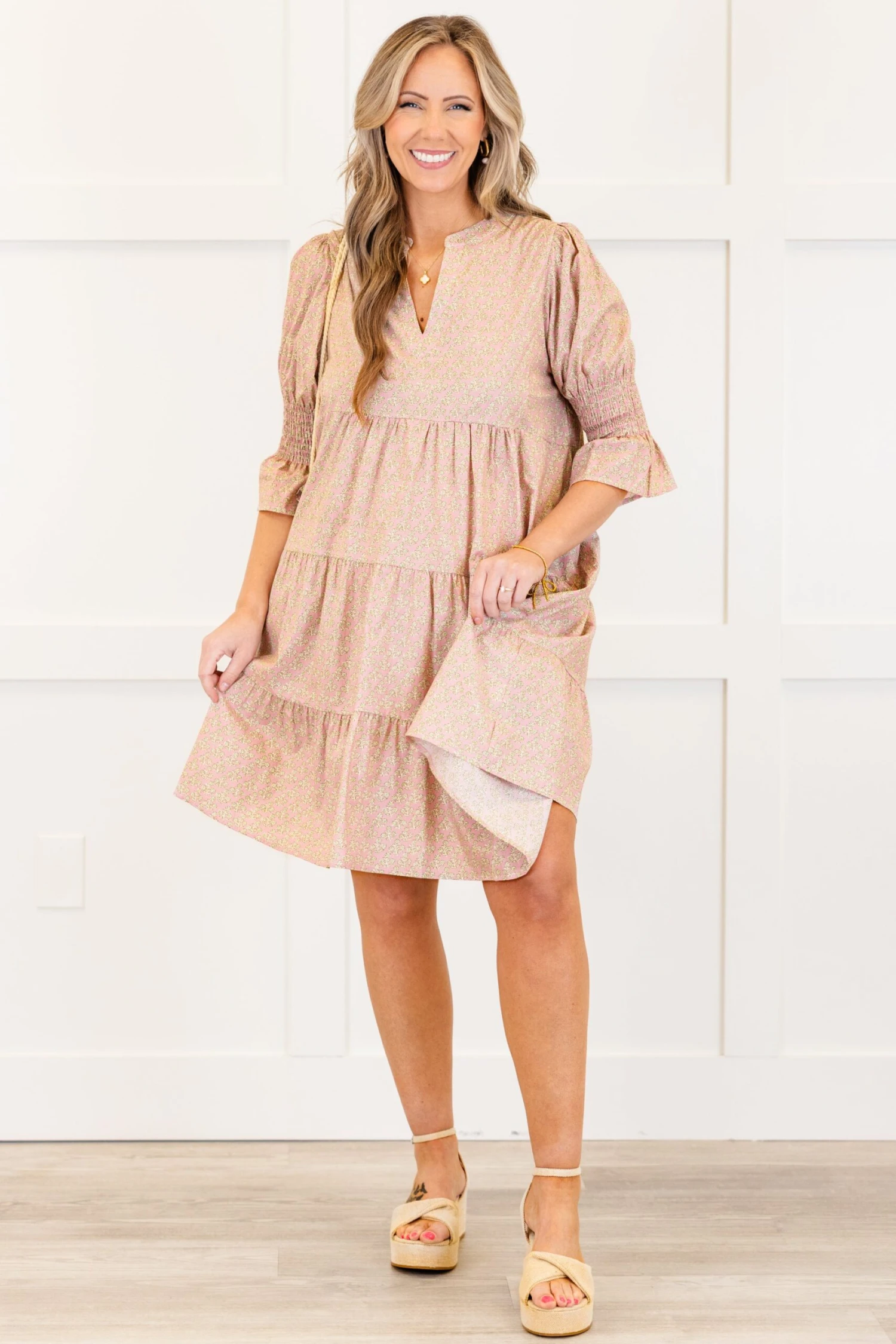 Infinite Allure Dress, Pink Floral 5 Infinite Allure Dress, Pink Floral - Image 3