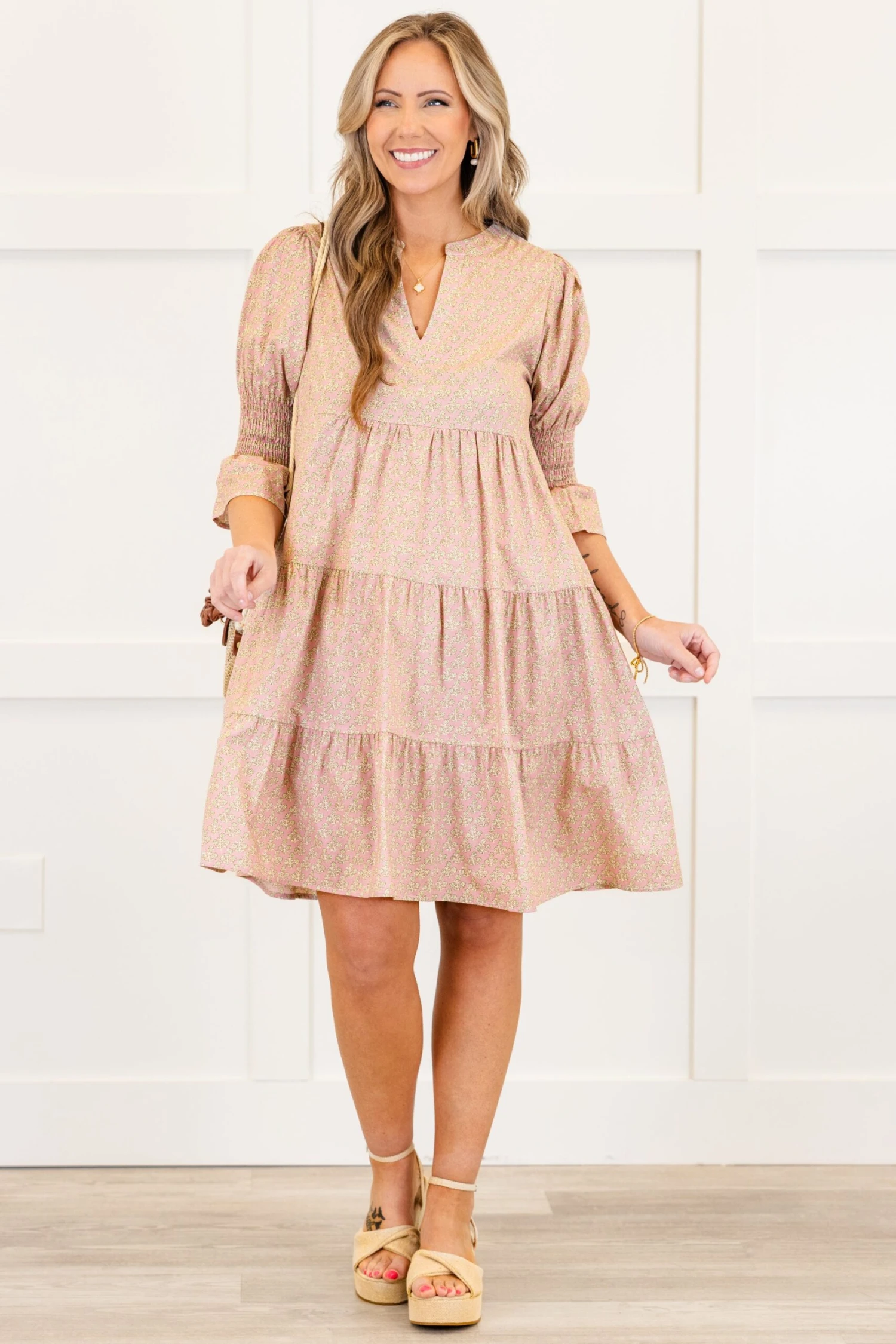 Infinite Allure Dress, Pink Floral 4 Infinite Allure Dress, Pink Floral - Image 2