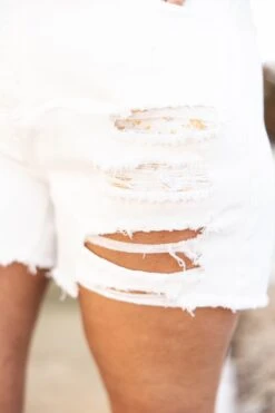 Infinite Heart Shorts, Off White 9 Infinite Heart Shorts, Off White -Chic Soul Store InfiniteHeartShorts OffWhite 3