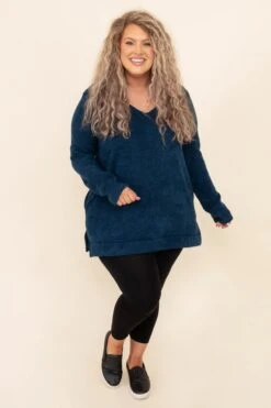 Inside Out Tunic, Teal -Chic Soul Store InsideOutTunic Teal 9719