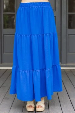 Inspired By Life Maxi Skirt, Royal Blue -Chic Soul Store InspiredByLifeMaxiSkirt RoyalBlue 3
