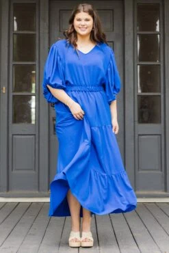 Inspired By Life Maxi Skirt, Royal Blue -Chic Soul Store InspiredByLifeMaxiSkirt RoyalBlue 5
