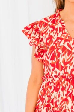 Instinctive Impression Dress, Red -Chic Soul Store InstinctiveImpressionDress Red 2 2