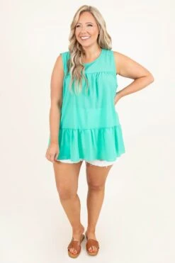 Inviting Grace Top, Mint -Chic Soul Store InvitingGraceTop Mint 6253