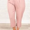 It's Strictly Business Pant, Rose 1 It's Strictly Business Pant, Rose -Chic Soul Store It sStrictlyBusinessPant Rose 2