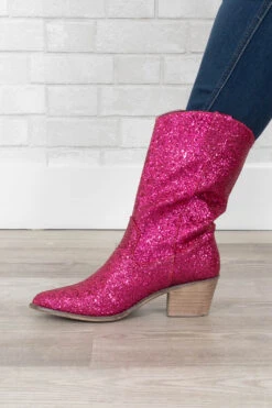 Jolene's Jazzy Boots, Fuchsia -Chic Soul Store Jolene sJazzyBoots Fuchsia 9539