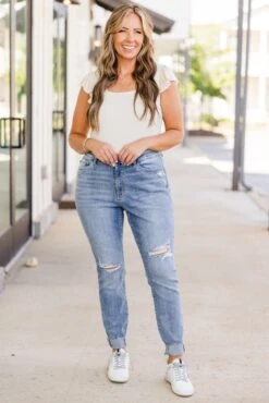 Judy Blue: Setting Trends Skinny Jeans, Medium Wash 15 Judy Blue: Setting Trends Skinny Jeans, Medium Wash -Chic Soul Store JudyBlue SettingTrendsSkinnyJeans MediumWash 5