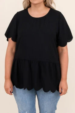 Just Promoted Top, Black -Chic Soul Store JustPromotedTop Black 7206