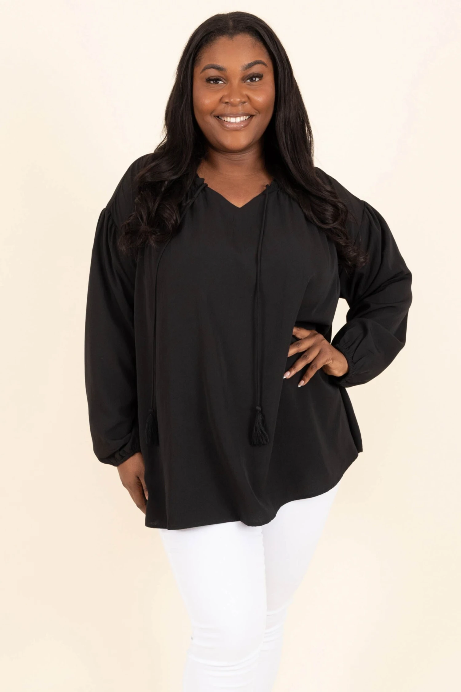 Just Stepping Out Top, Black 3 Just Stepping Out Top, Black