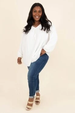 Just Stepping Out Top, White -Chic Soul Store JustSteppingOutTop White 4
