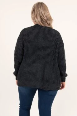 Just Throw It On Cardigan, Charcoal 12 Just Throw It On Cardigan, Charcoal -Chic Soul Store JustThrowItOnCardigan Charcoal 0275