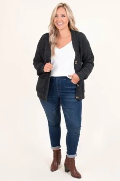 Just Throw It On Cardigan, Charcoal 9 Just Throw It On Cardigan, Charcoal -Chic Soul Store JustThrowItOnCardigan Charcoal