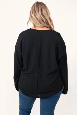 Just Wait And See Top, Black -Chic Soul Store JustWaitAndSeeTop Black