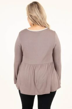 Keep Calm And Strut Along Top, Toffee -Chic Soul Store KeepCalmAndStrutAlongTop Toffee 0711