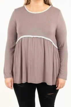 Keep Calm And Strut Along Top, Toffee -Chic Soul Store KeepCalmAndStrutAlongTop Toffee 0712