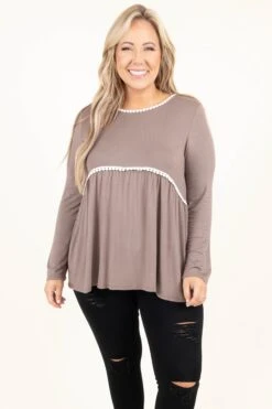 Keep Calm And Strut Along Top, Toffee