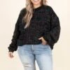 Keep Going People Sweater, Black Multi 1 Keep Going People Sweater, Black Multi -Chic Soul Store KeepGoingPeopleSweater BlackMulti 9941