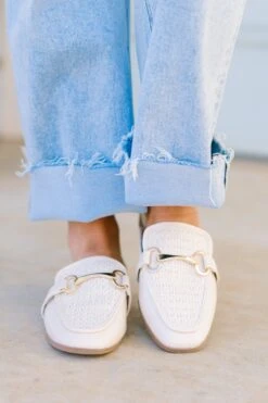 Keep Holding On Mules, Ivory -Chic Soul Store KeepHoldingOnMules Ivory 2