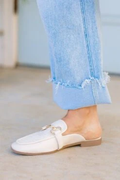 Keep Holding On Mules, Ivory -Chic Soul Store KeepHoldingOnMules Ivory 4