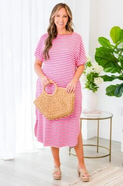 Keep It Fun Dress, Pink -Chic Soul Store KeepItFunDress Pink 5