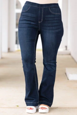 Keep Me Busy Jeggings, Dark Wash -Chic Soul Store KeepMeBusyJeggings DarkWash 1768