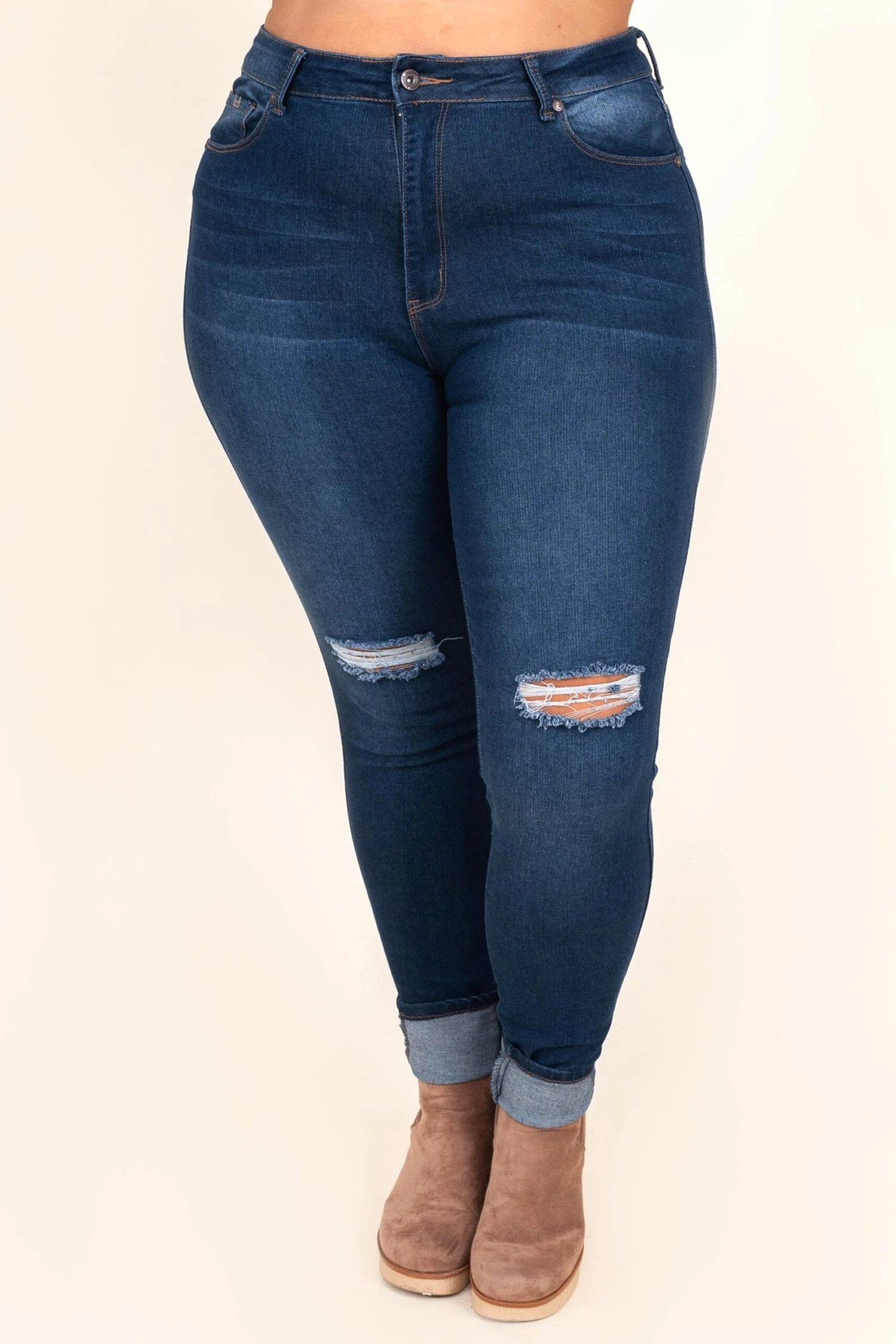 Keep The Confidence Jeans, Dark Wash 5 Keep The Confidence Jeans, Dark Wash - Image 3