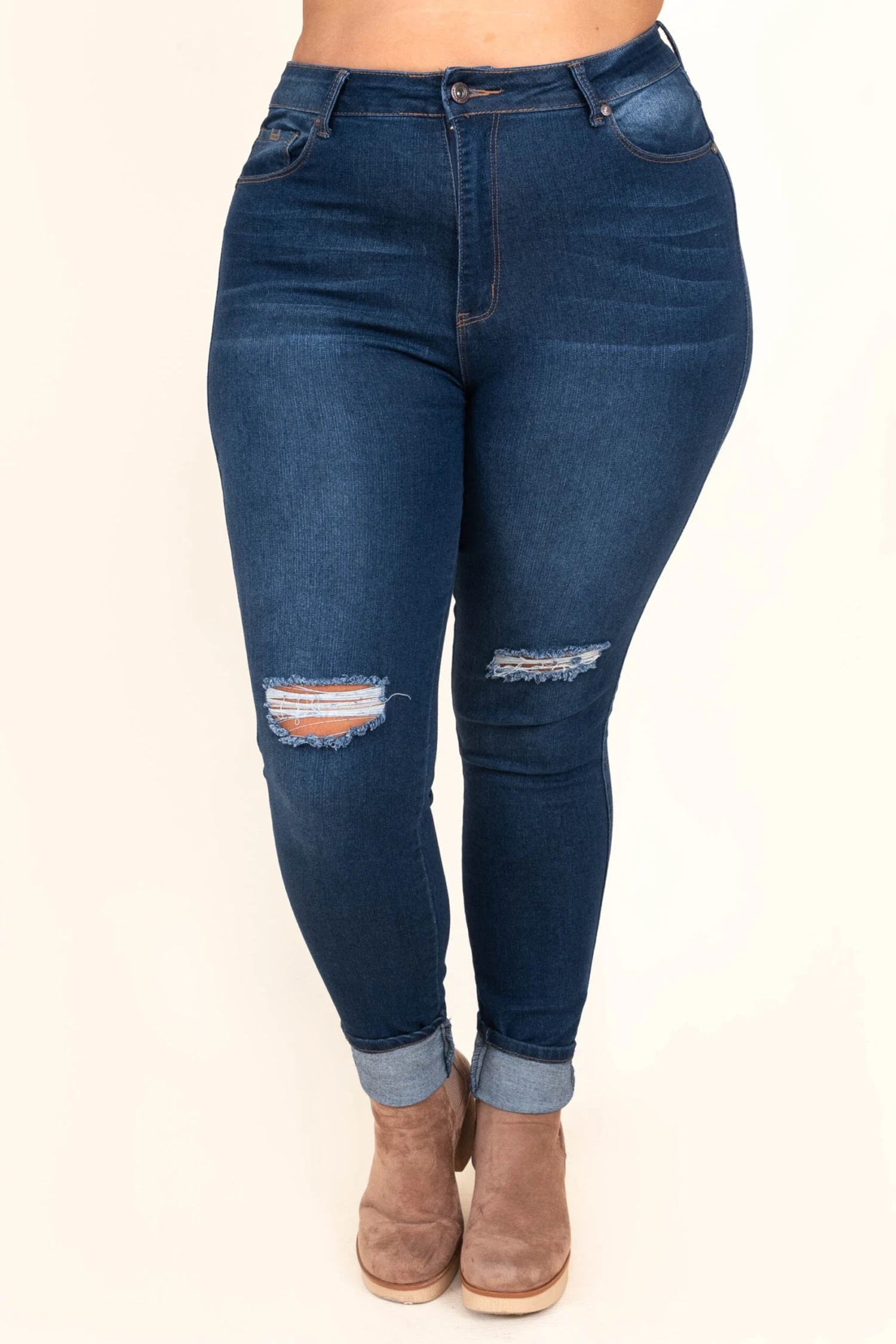 Keep The Confidence Jeans, Dark Wash 3 Keep The Confidence Jeans, Dark Wash