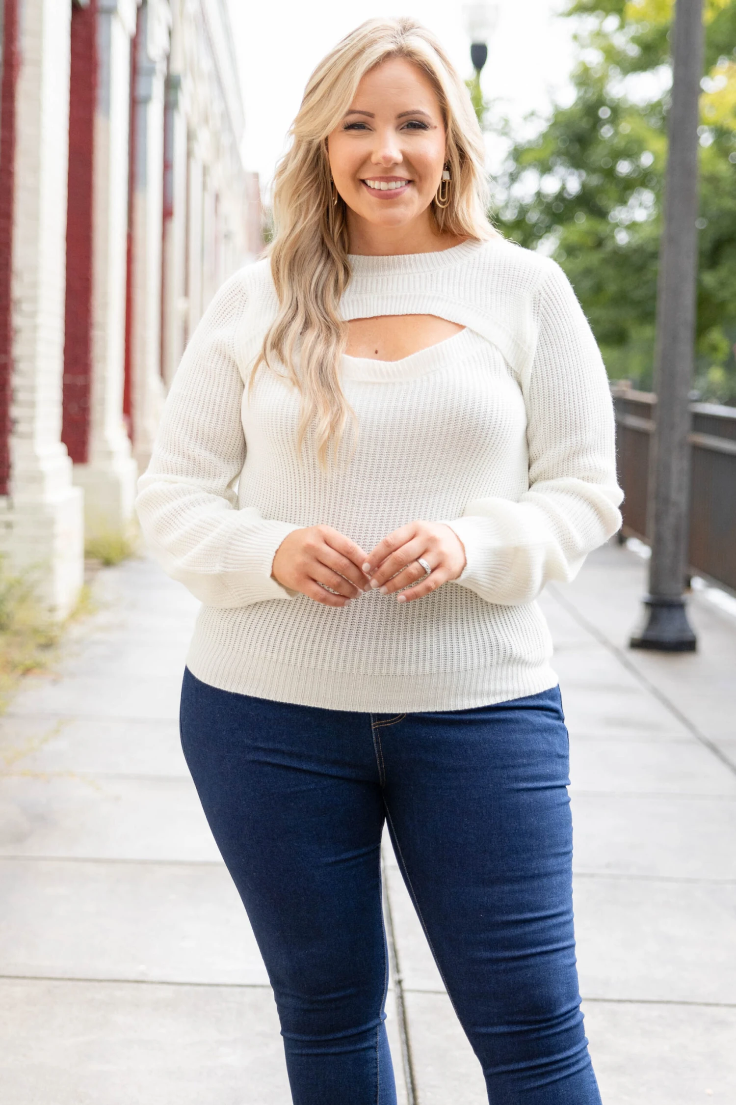 Keeping Along Sweater, White 3 Keeping Along Sweater, White