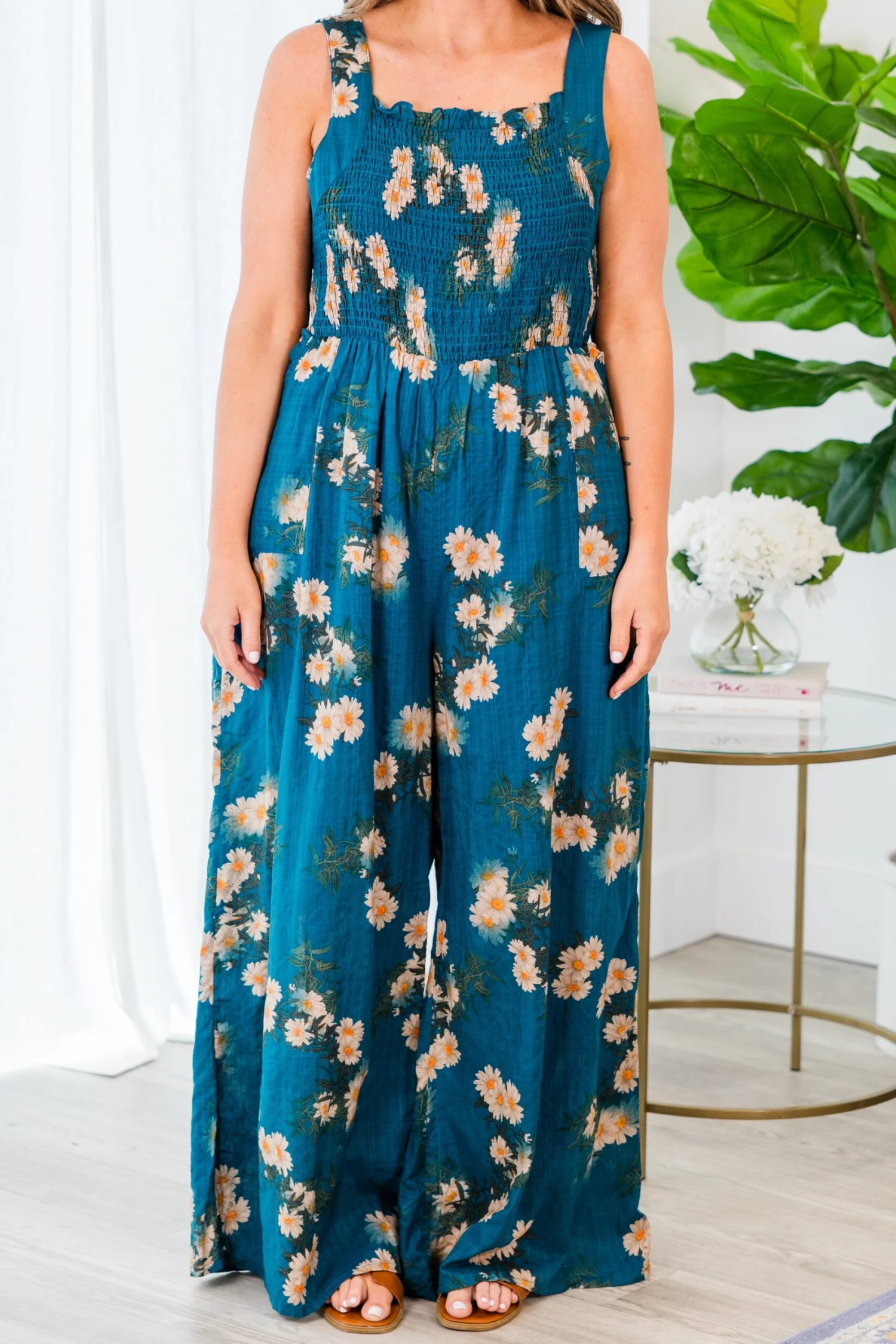 Keeping Interest Jumpsuit, Teal 8 Keeping Interest Jumpsuit, Teal - Image 6