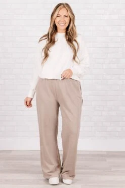 Keeping It Simple Pants, Ash Mocha -Chic Soul Store KeepingItSimplePants AshMocha 6