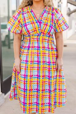 Keeping My Streaks Dress, Multi 12 Keeping My Streaks Dress, Multi -Chic Soul Store KeepingMyStreaksDress Multi 2