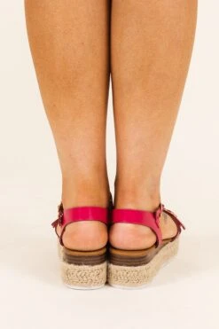 Kick My Feet Up Sandals, Fuchsia -Chic Soul Store KickMyFeetUpSandals Fushcia 5