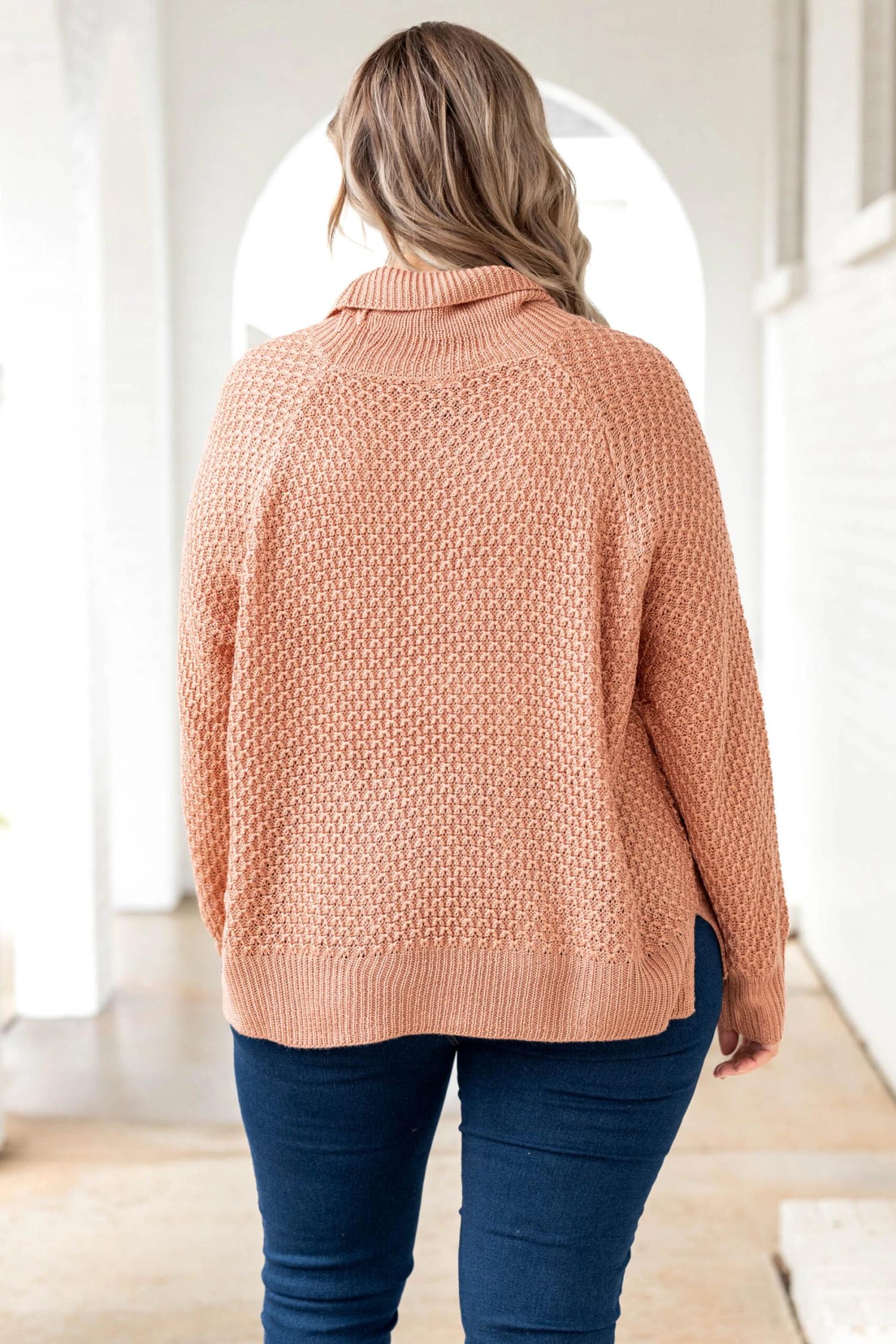 Kick It Together Sweater, Ginger Coral 7 Kick It Together Sweater, Ginger Coral - Image 5