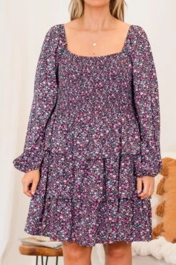 Laughter And Lilies Dress, Black 12 Laughter And Lilies Dress, Black -Chic Soul Store LaughterandLiliesDress Black 2