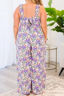 Lavender Kiss Jumpsuit, Lavender Blue 15 Lavender Kiss Jumpsuit, Lavender Blue -Chic Soul Store LavenderKissJumpsuit LavenderBlue 1