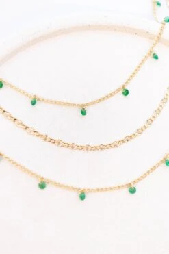 Layer Me Crazy Necklace, Green
