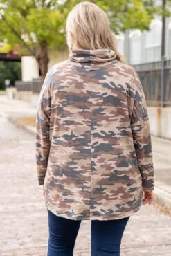 Lead From The Heart Top, Camo -Chic Soul Store LeadFromTheHeartTop Camo 1690