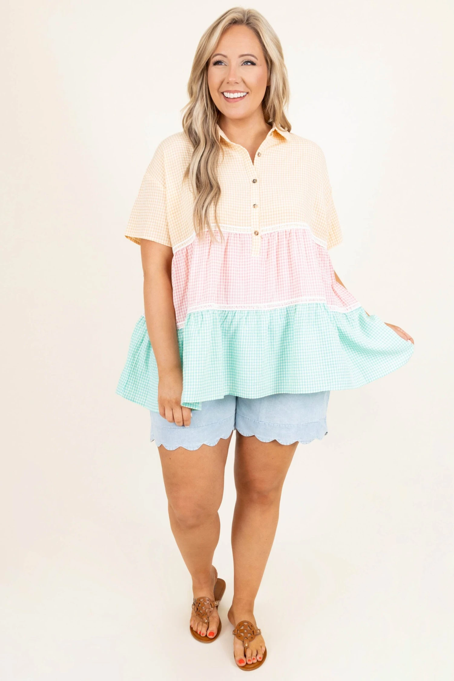 Leaps Of Time Shorts, Light Wash 6 Leaps Of Time Shorts, Light Wash - Image 4