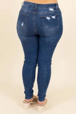 Leave It Behind Jeggings, Medium Blue -Chic Soul Store LeaveItBehindJeggings MediumBlue