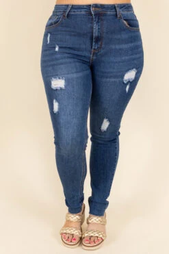 Leave It Behind Jeggings, Medium Blue -Chic Soul Store LeaveItBehindJeggings MediumBlue 5