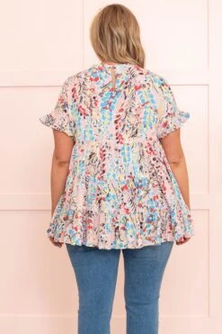 Leave It Behind Top, Mauve Multi 12 Leave It Behind Top, Mauve Multi -Chic Soul Store LeaveItBehindTop MauveMulti 8659