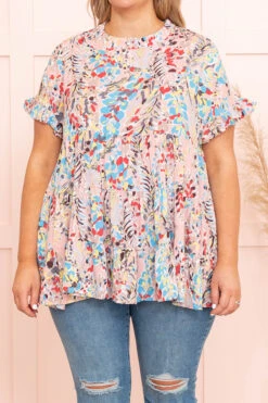 Leave It Behind Top, Mauve Multi 11 Leave It Behind Top, Mauve Multi -Chic Soul Store LeaveItBehindTop MauveMulti 8660