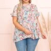 Leave It Behind Top, Mauve Multi 2 Leave It Behind Top, Mauve Multi -Chic Soul Store LeaveItBehindTop MauveMulti 8662