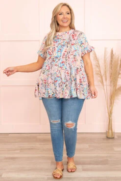 Leave It Behind Top, Mauve Multi 10 Leave It Behind Top, Mauve Multi -Chic Soul Store LeaveItBehindTop MauveMulti 8663