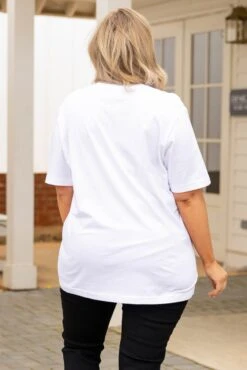 Leopard Mama Tee, White -Chic Soul Store LeopardMamaTee White 9190