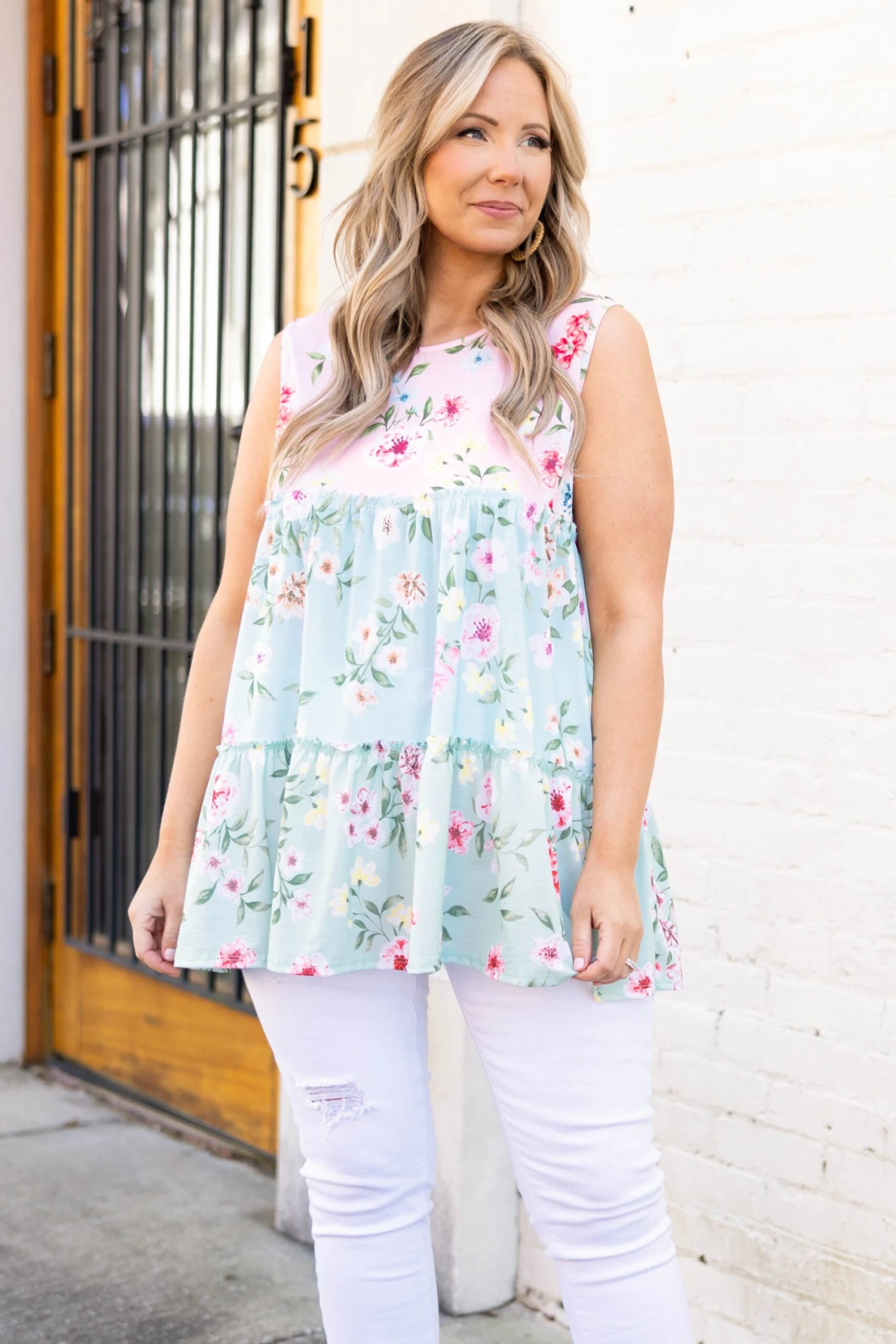 Let The Rain Wash Away Top, Pink 3 Let The Rain Wash Away Top, Pink