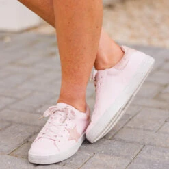 Let's Get Together Sneakers, Light Pink