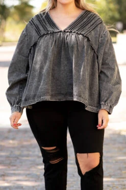 Let's Go On An Adventure Top, Charcoal 11 Let's Go On An Adventure Top, Charcoal -Chic Soul Store Let sGoOnAnAdventureTop Charcoal 103