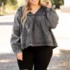 Let's Go On An Adventure Top, Charcoal -Chic Soul Store Let sGoOnAnAdventureTop Charcoal 106