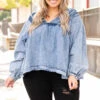 Let's Go On An Adventure Top, Denim
